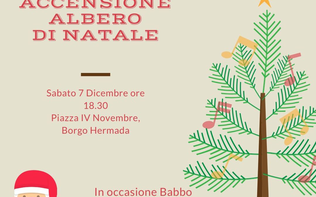 #Pedagnalonga47 Accensione dell’albero di Natale donato dall’associazione Sabato 7 Dicembre